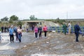 Murcia, Spain, September 13, 2019: Floods and damages caused by torrential rain on September 13th in Murcia, Spain