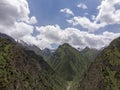 Murdash Village Alay Valley Kyrgyzstan Osh Region. A View of Alay Valley, Trans-alay Range, and Kyzyl-suu West River. Alay Moun