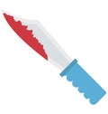 Murder Color Isolated Vector Icon that easily can be modified and edit. Royalty Free Stock Photo