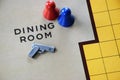 Murder mystery board game background Royalty Free Stock Photo