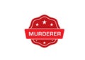 Murderer stamp,Murderer rubber stamp