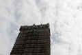 Murdeshwar rajagopuram isolated temple entrance with flat sky from down angles