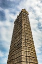 Murdeshwar rajagopuram isolated temple entrance with flat sky from unique different angles