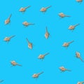 Murex seashells seamless pattern Royalty Free Stock Photo