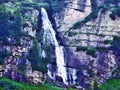 Murgbachfall waterfall on the Murgbach stream and under the Mittlerer Murgsee lake Royalty Free Stock Photo