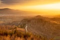 The Murgtal in the northern Black Forest shines during the golden hour