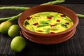 Muringakka manga green mango curry Royalty Free Stock Photo