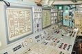 Murmansk, Russia - June 21, 2019: Interior in the historical Museum of the ship. Control panel in the first nuclear powered