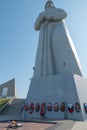 MURMANSK, RUSSIA - June, 2019: Sculpture of soldier Alesha