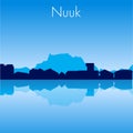 Murmansk Vector skyline Royalty Free Stock Photo