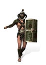 The Gladiator Murmillo, 3D Illustration Royalty Free Stock Photo
