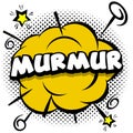 murmur Comic bright template with speech bubbles on colorful frames