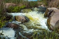 The murmuring waters of the Tokovsky waterfall in Ukraine.