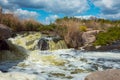 The murmuring waters of the Tokovsky waterfall in Ukraine.