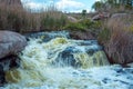 The murmuring waters of the Tokovsky waterfall in Ukraine.