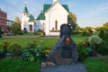 Stone in memory of the visit of Patriarch Alexy II