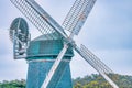 Murphy Windmill in Golden Gate Park, San Francisco, beautiful landscape. Travel concept, landmarks, architecture