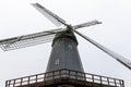 Murphy Windmill isolated against foggy sky