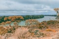 Murray River and native vegetation. Royalty Free Stock Photo