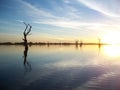 Murray River Sunset Royalty Free Stock Photo