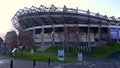 Murrayfield stadium in Edinburgh - home of rugby and football - EDINBURGH, SCOTLAND - JANUARY 10, 2020