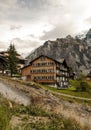 Murren in the swiss Alps Royalty Free Stock Photo