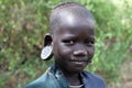Mursi boy Royalty Free Stock Photo