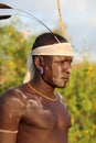 Mursi warrior in South Omo, Ethiopia