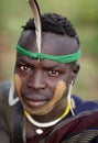 Mursi warrior in South Omo, Ethiopia