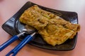 Murtabak stuffed pancake, meal in Singapor