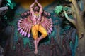 Murudeshwar Cave Museum, Karnataka, India: August 25,2018: Ravana Praying to Lord Shiva