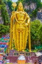 Murugan statue at the Batu Caves, Malaysia Royalty Free Stock Photo