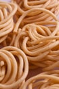 Murukku is a savoury snack from India