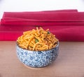 murukku or traditional indian diwali snacks on background. Royalty Free Stock Photo