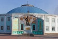 The stadium of Mongolian Wrestling in Murun