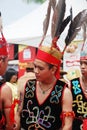 Murut young lad in their traditional warrior costume