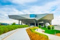 MusÃ¯Â¿Â½e des Confluences is a science and anthropology museum situated on confluence of Saone and Rhone rivers in Lyon, France Royalty Free Stock Photo