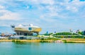 MusÃ©e des Confluences is a science and anthropology museum situated on confluence of Saone and Rhone rivers in Lyon, France Royalty Free Stock Photo