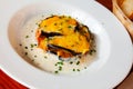 Musaka - traditional eggplant dish in the Balkans Royalty Free Stock Photo