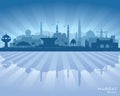 Muscat Oman city skyline vector silhouette