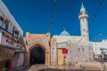 MUSCAT, OMAN - FEBRUARY 23, 2017: Mosque at in Muttrah souq in Muscat, Om