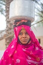 Omani Woman With a Milk Urn