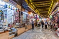 MUSCAT, OMAN - FEBRUARY 22, 2017: People shopping in Muttrah souq in Muscat, Om