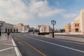 MUSCAT, OMAN - FEBRUARY 22, 2017: Road intersection in Old Muscat, Om