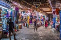 MUSCAT, OMAN - FEBRUARY 23, 2017: Shops of Muttrah souq in Muscat, Om