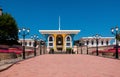 Muscat, Oman: The Qasr Al Alam Sultan Palace Building Exterior