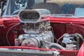 Muscle car engine on display Royalty Free Stock Photo