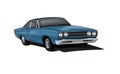 Muscle car vector illustration Royalty Free Stock Photo