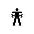 Muscle, fitness, sports, training, man, gym icon. Element of gym pictogram. Premium quality graphic design icon. Signs and symbols Royalty Free Stock Photo