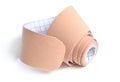 Muscle Kinesio tape isolted on white background Royalty Free Stock Photo